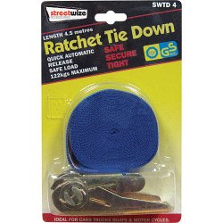 Streetwize 4.5m Ratchet Tie Down