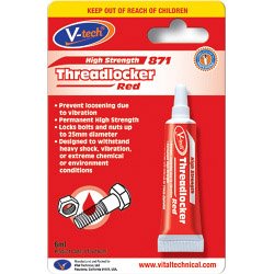 Streetwize Red V-Tech Threadlocker - 6g