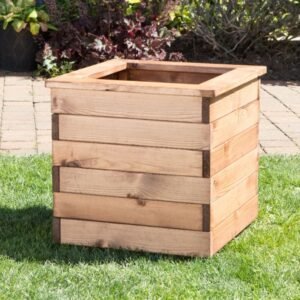 Large Square Wooden Planter