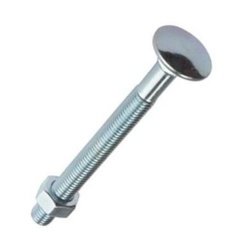 Carriage Bolts Nuts Zp, Pack of 4