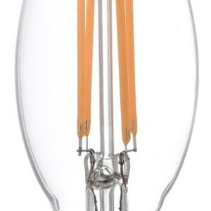 LED Retro Candle Lamp Clear 470 Lumen E14 SES