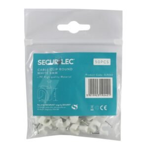 Cable Clip Round White