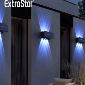 LED Solar 4 Way Wall Lamp