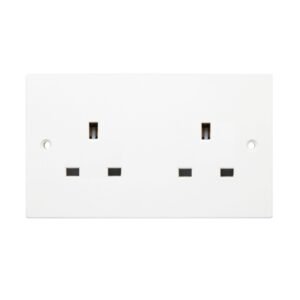 2 Gang Unswitched Socket