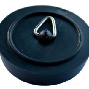 Plug Sink/Bath Polythene - Black